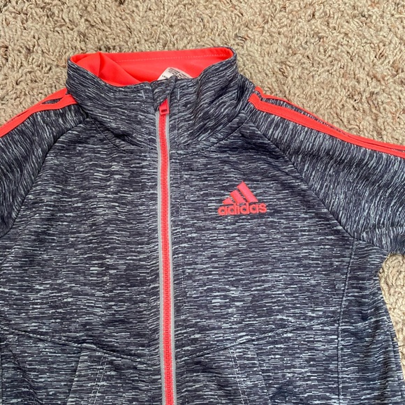 Toddler Pink and Grey Adidas Track Suit - Picture 4 of 7